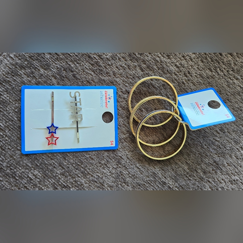 Hair clips and bracelets